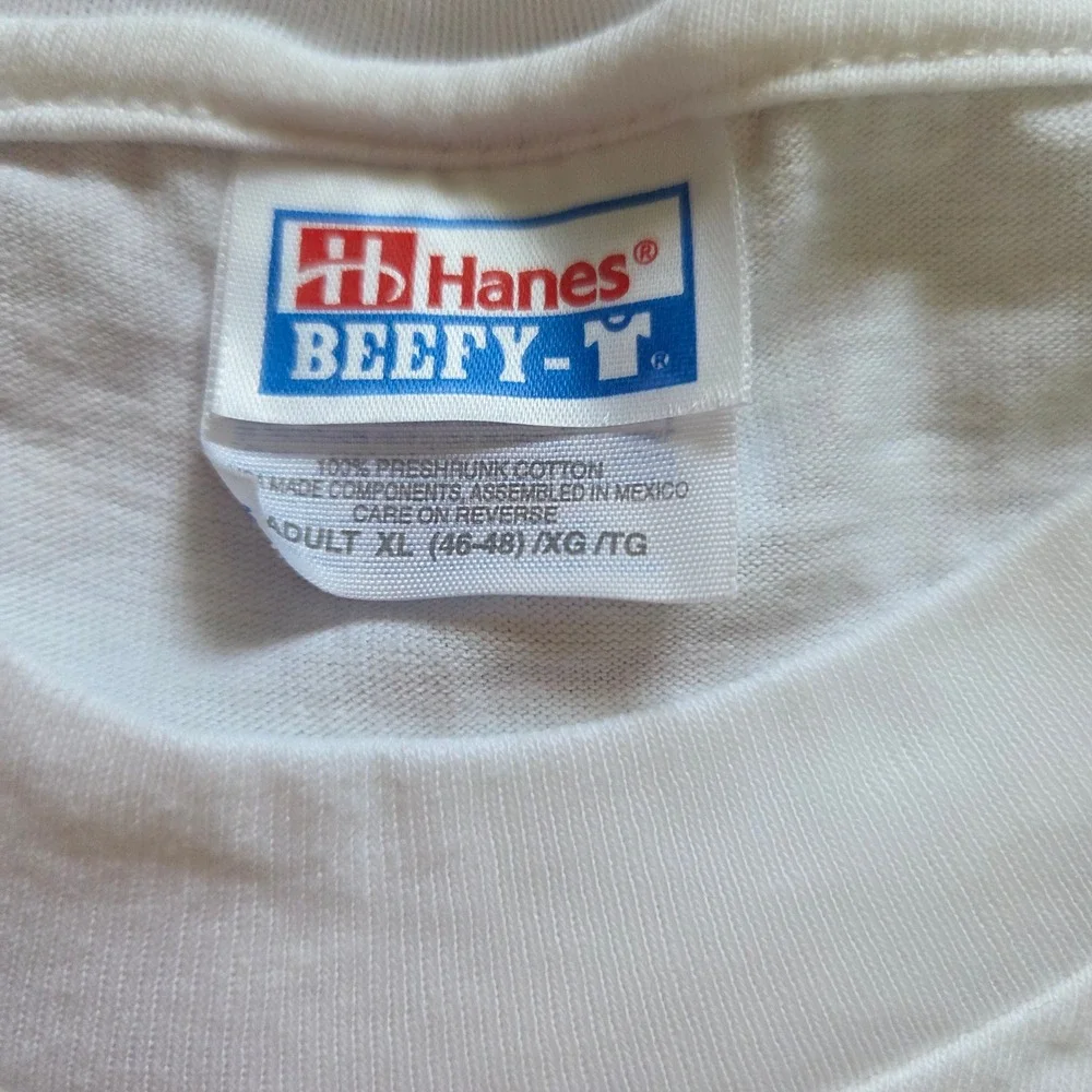 Vintage 1998 UCRC Tennis Tournament Graphic Shirt Mens XL White Hanes Beefy T